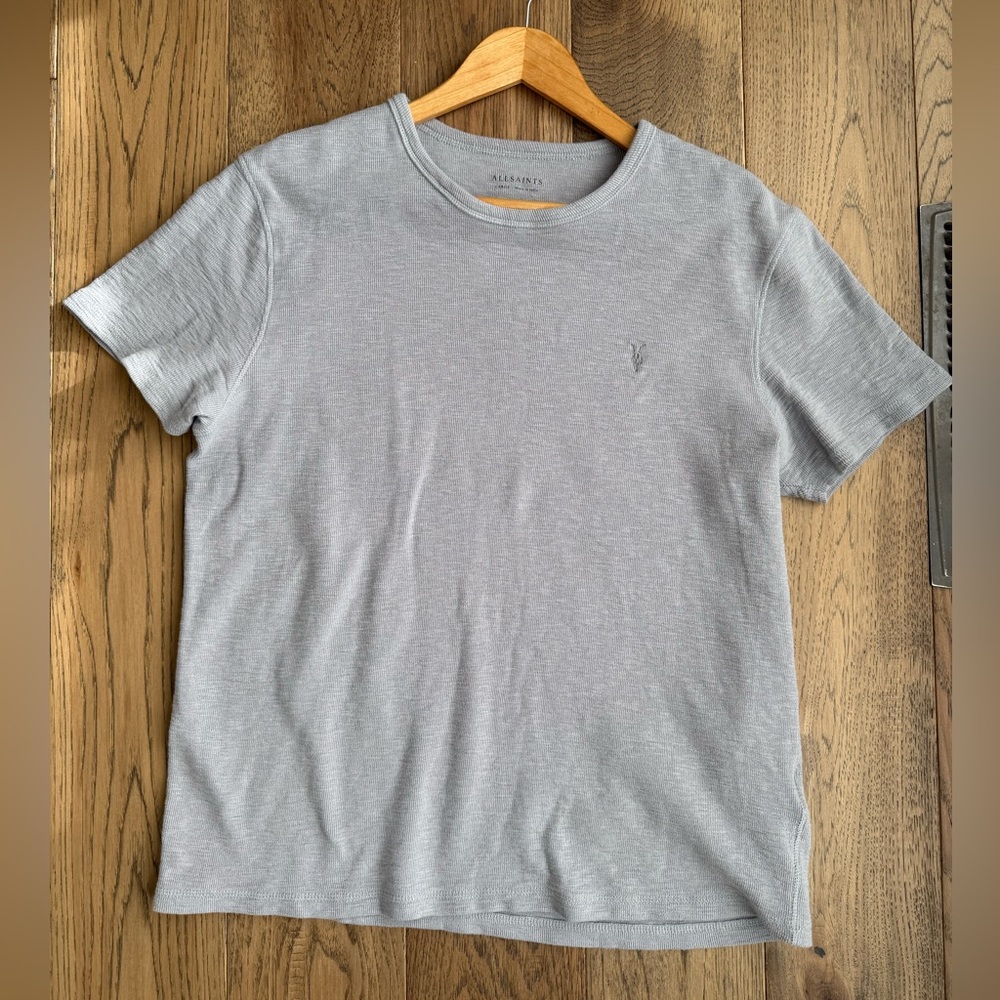 All Saints Gray Short Sleeve Tee